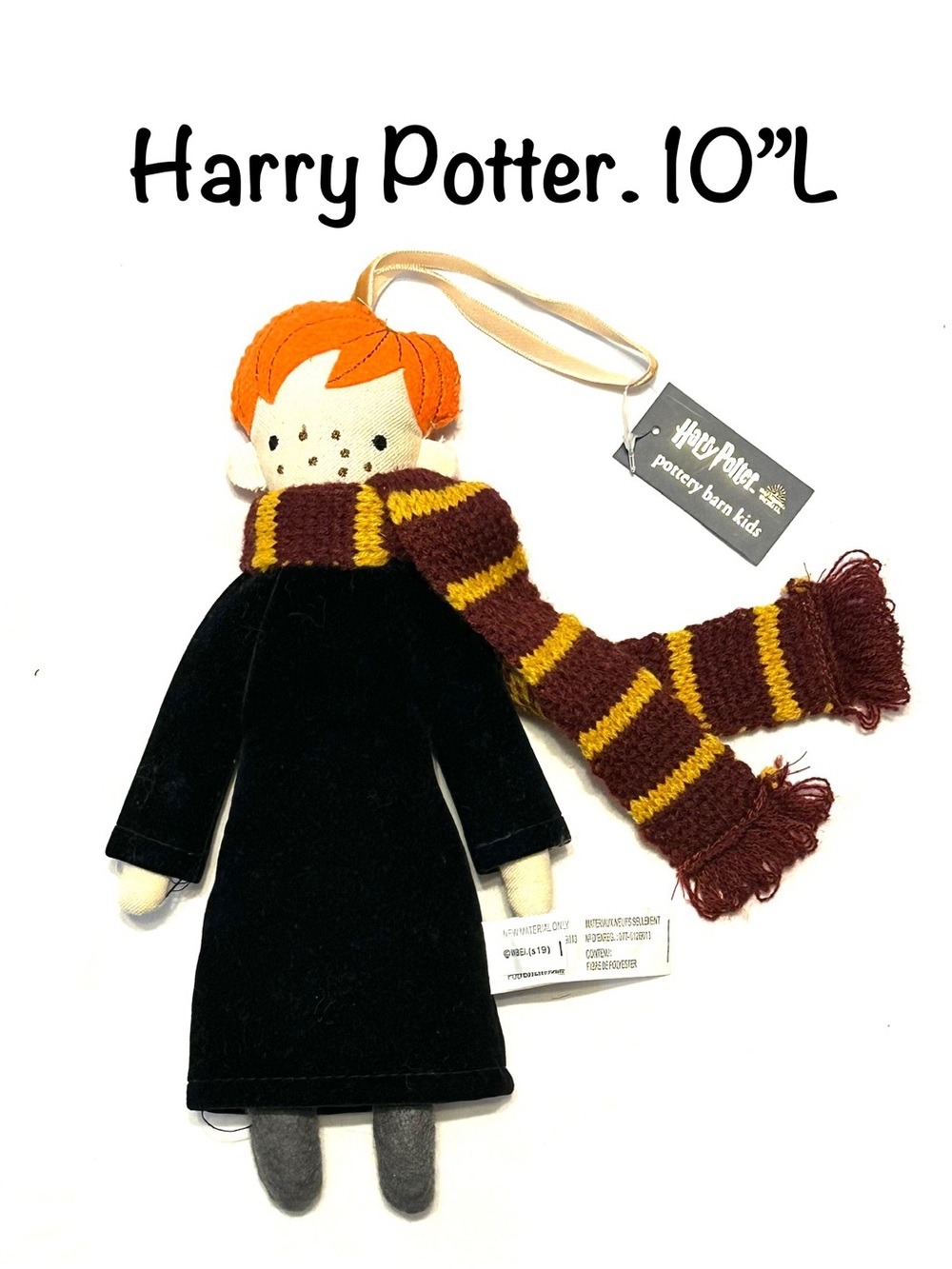 Pottery Barn Kids Harry Potter Ron Weasley Plush Doll Ornament Collectible